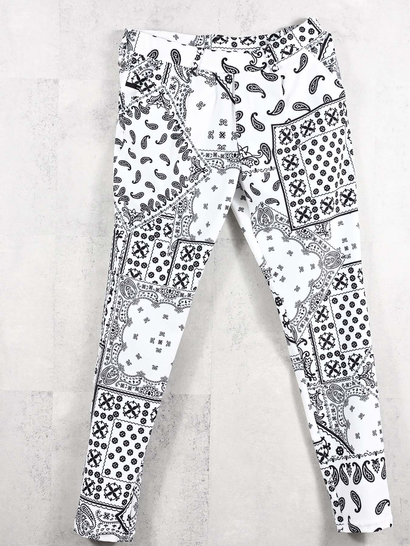 【予約品 11月16日(日) 締切】CHRIS EASY TUCK PANTS / スラックス イージーパンツ / バンダナホワイト