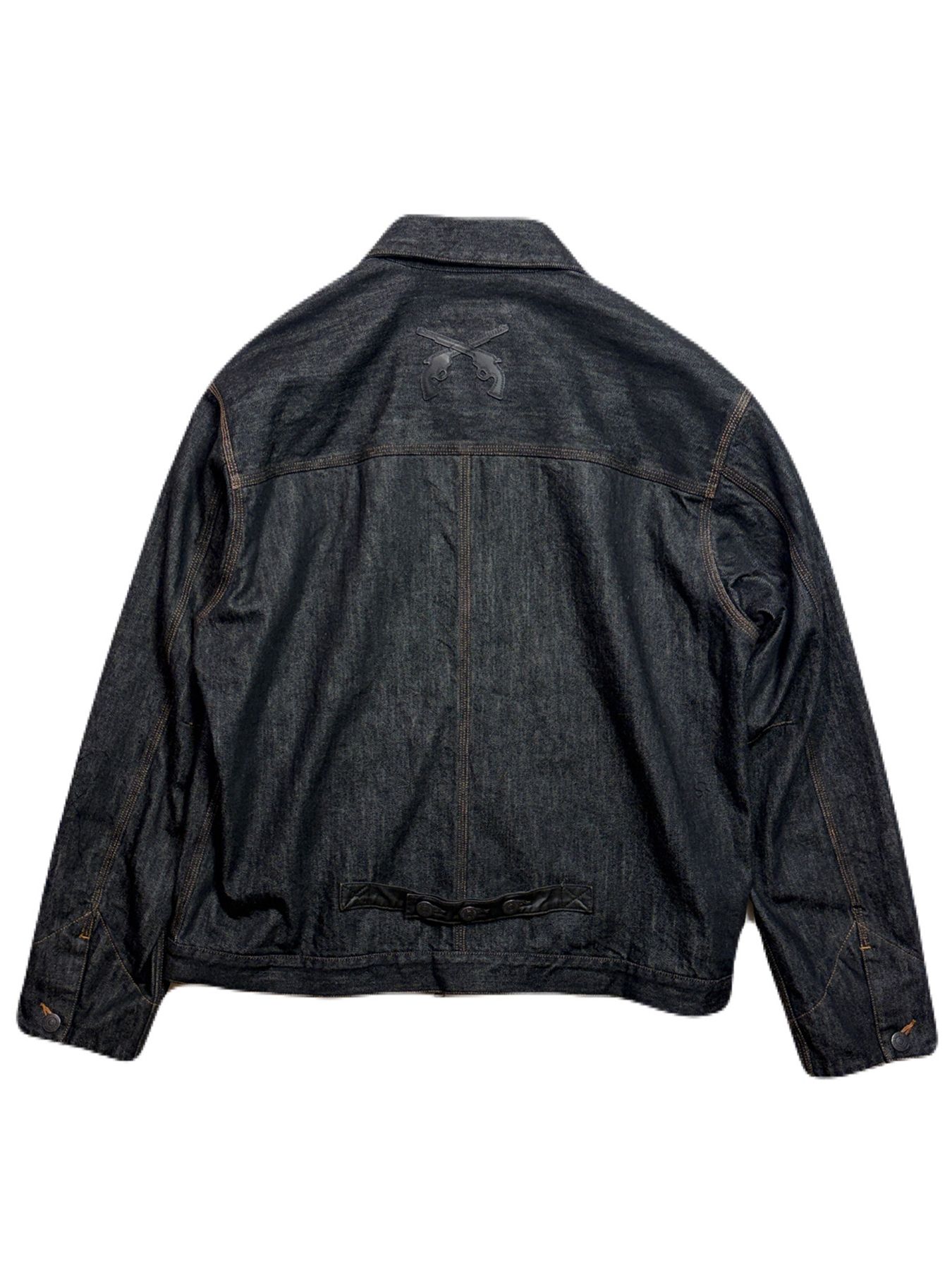 【予約品 8月23日(日) 締切】11.5oz DENIM JK/PAT / レザーパッチ / ブラック