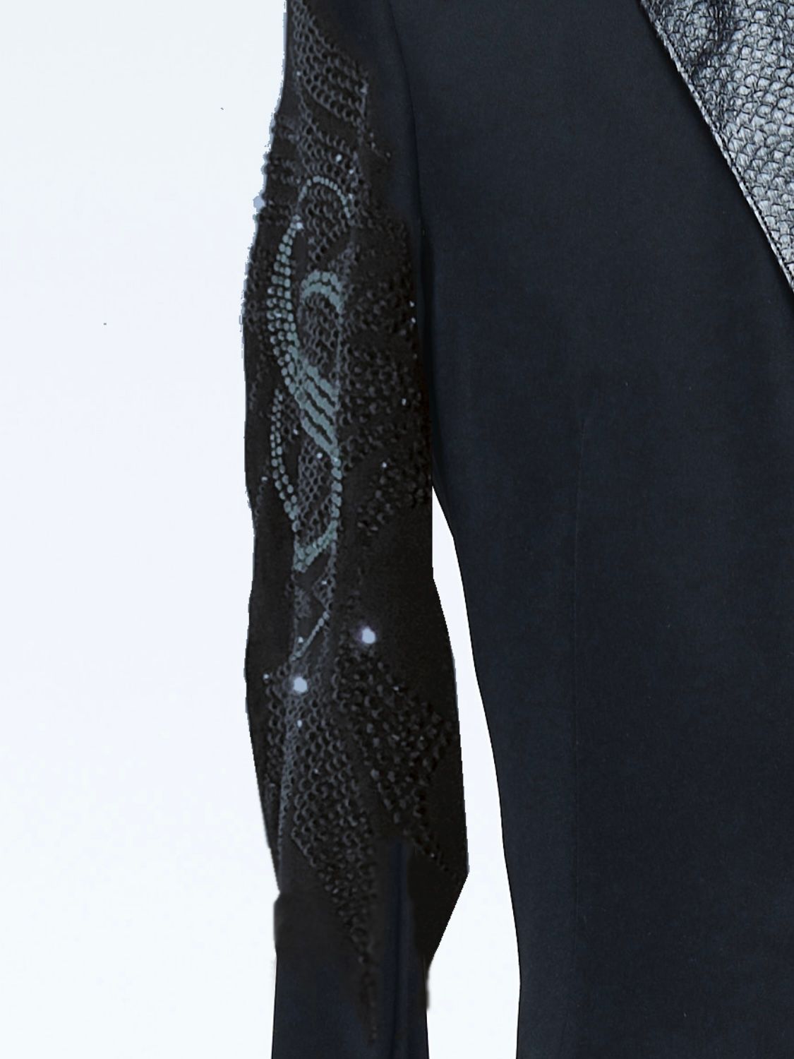 《予約品4月23日18時締め》 FishLapelPeackedJacket / ピークドジャケット  / ブラック スワロ【THE ONENESS】 8月中入荷予定