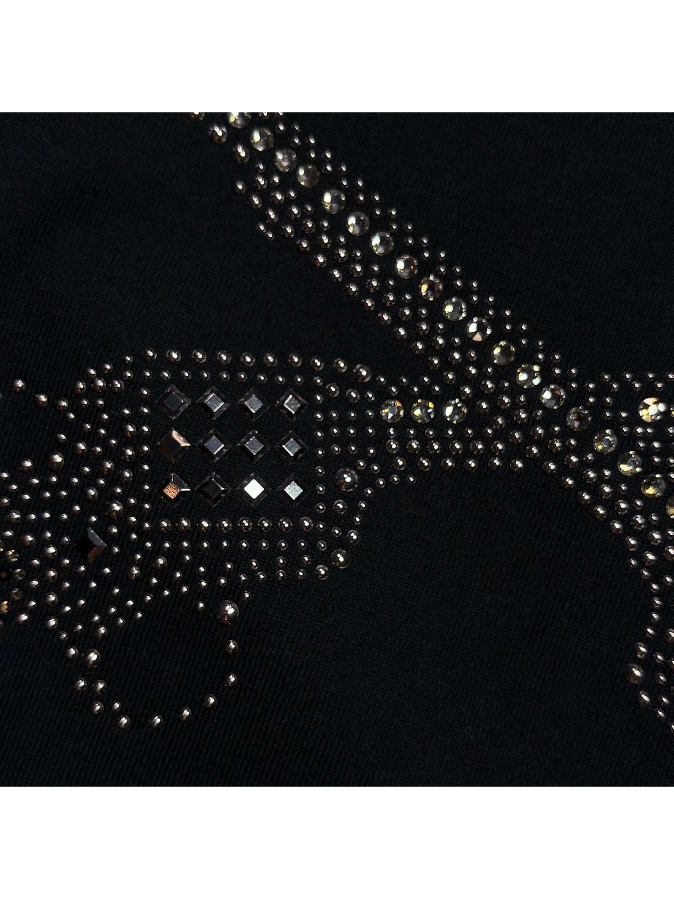 【予約品 3月9日(月) 18:00 締切】CROSSGUN CRY/MEATL T / クリスタル メタル クロスガン Tシャツ / ブラック