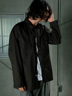 【予約品 11月9日(月) 締切】MILITARYSHIRT Armytwill / アーミーツイルミリタリーシャツ / ブラック