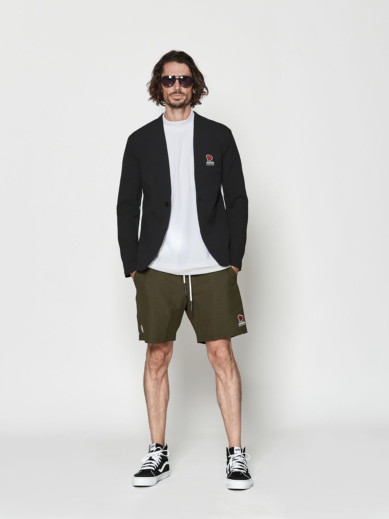 【予約品 10月9日(木) 締切】muta sweet no collar jacket / ノーカラージャケット / ブラック【Acanthus × muta MARINE】