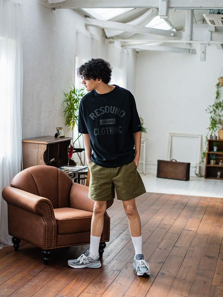 《予約品3月3日18：00締め》 college half sleave / ハーフスリーブT / ブラック