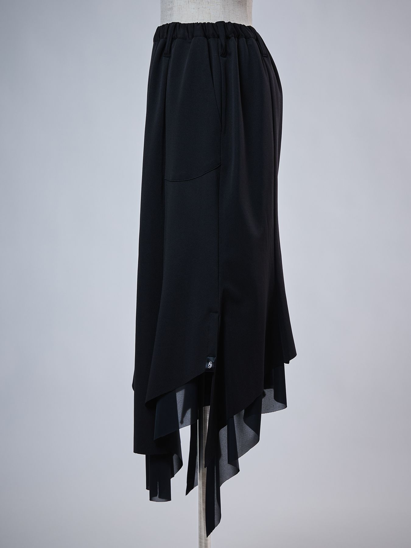 【予約品 4月26日(日) 締切】Layered Flare Skirt / レイヤードフレアスカート / ブラック