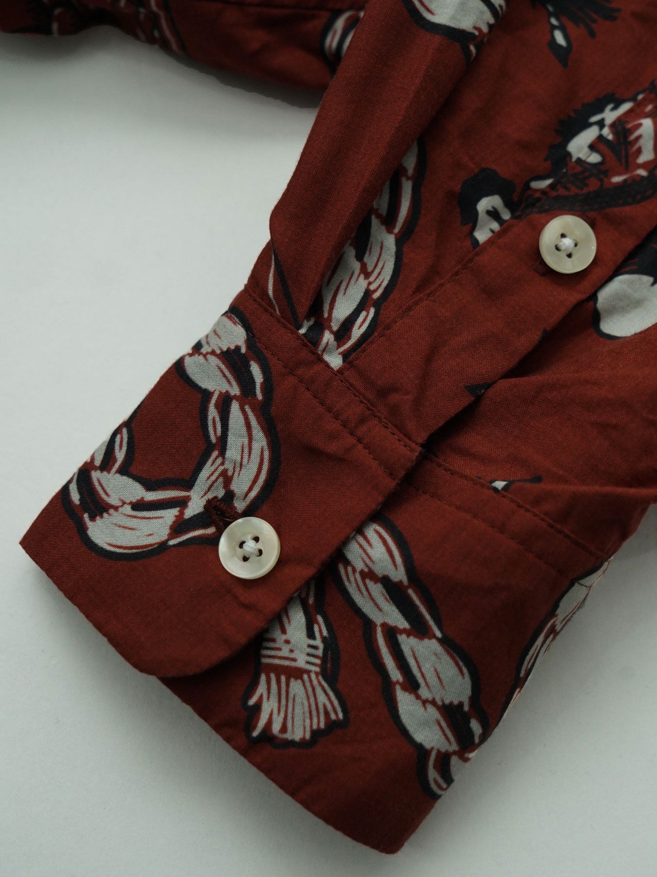 【予約品 11月23日(日) 締切】WESTERNBANDANA SHIRTS / バンダナプリント シャツ / RED