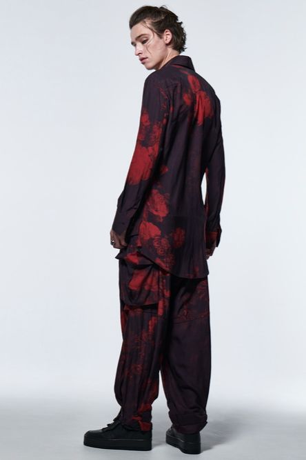 《予約品》 FlareShirt / ブラック&レッド 【kiryuyrik】 2023年4月以降入荷予定