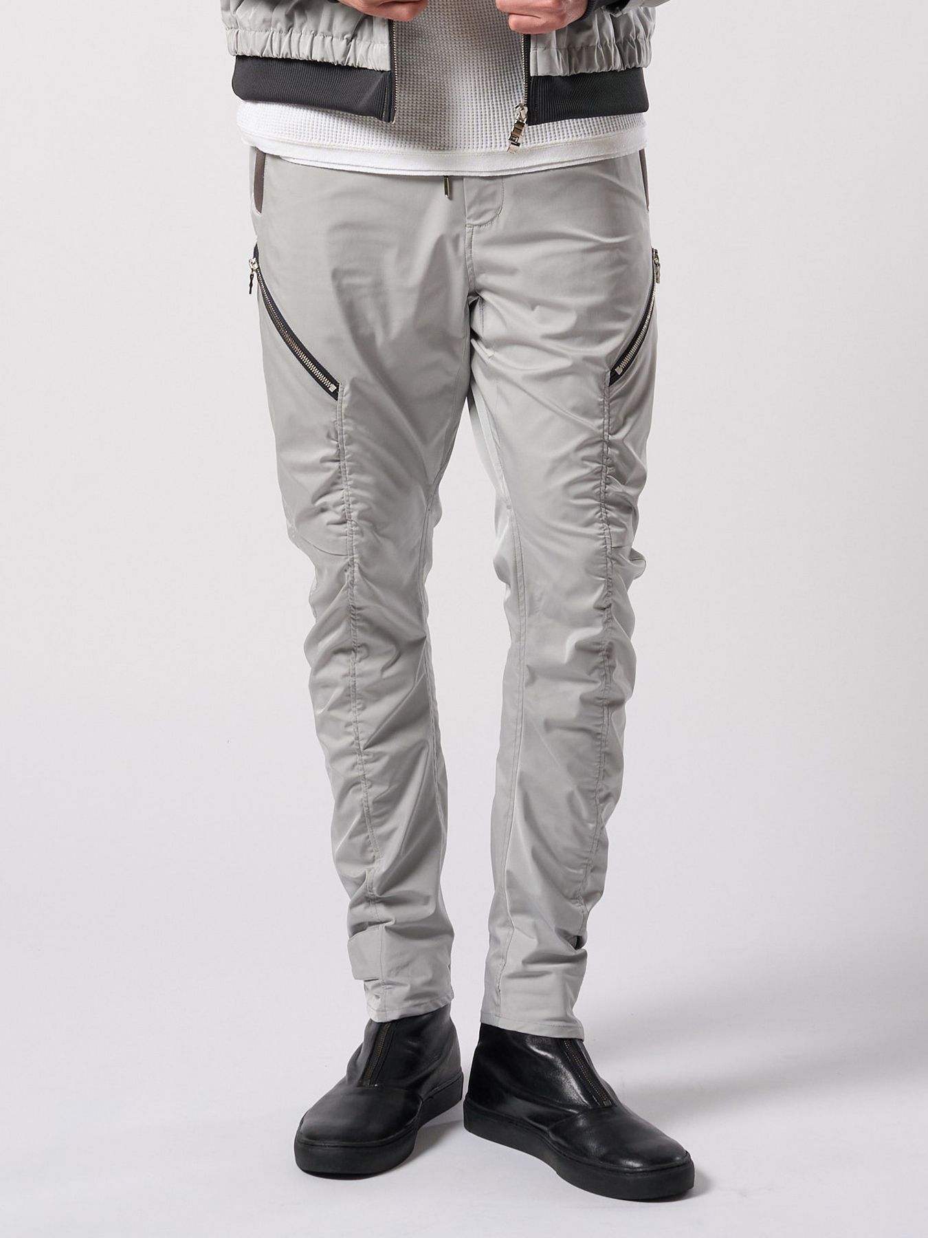 【予約品 4月19日(日) 18時締切】puckering banana teck pants / パッカリング バナナ テックパンツ / ライトグレー