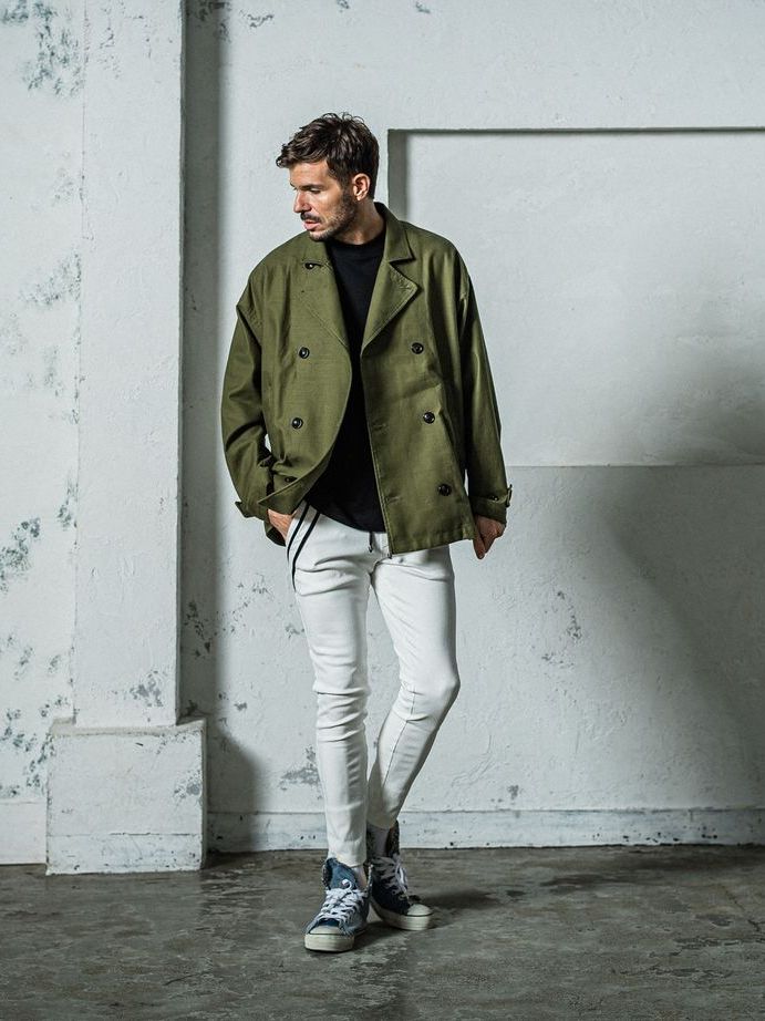 《予約11月17日19時締め》 EX denim jersey  EDGE   PT / ジャージパンツ / ホワイト