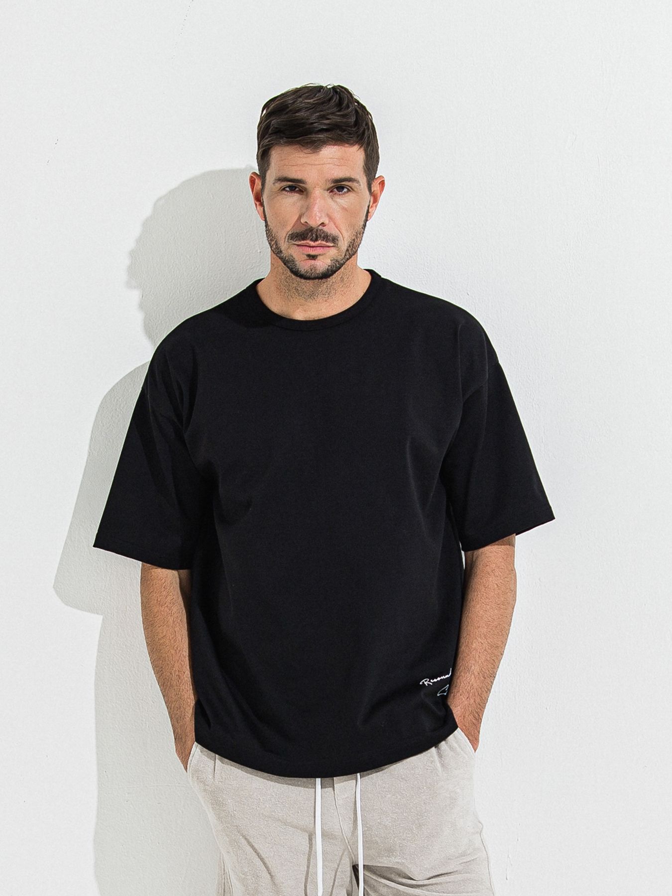 【予約品 】YOAKE PHOTO OVER TEE /  フォトオーバーサイズTシャツ / ブラック