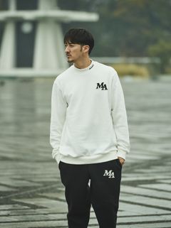 muta Mockneck Sweatshirt / スウェット / ホワイト 【Acanthus×muta】