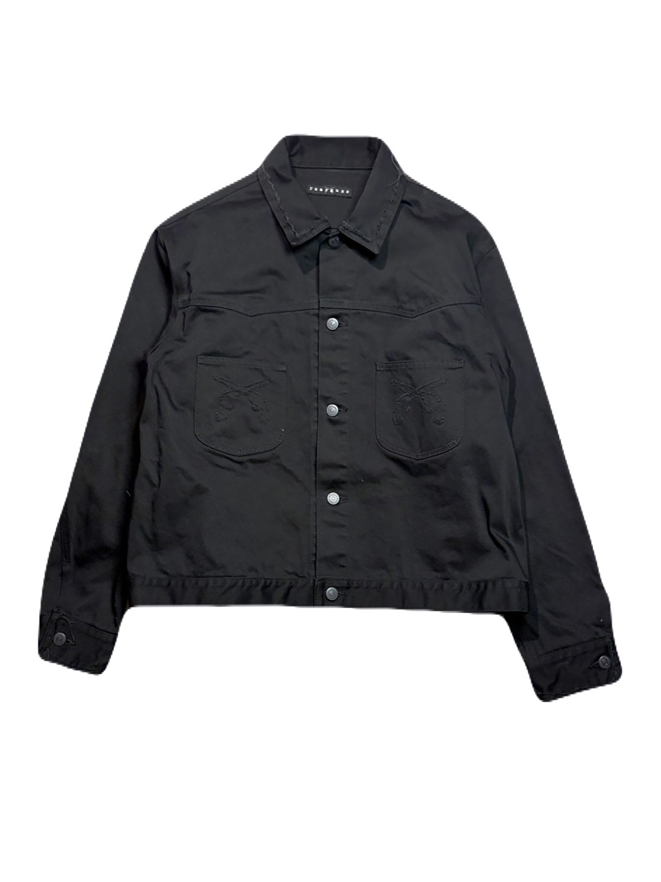 【予約品 3月9日(月) 18:00 締切】COTTON SATIN JKT / コットンサテン ジャケット / ブラック