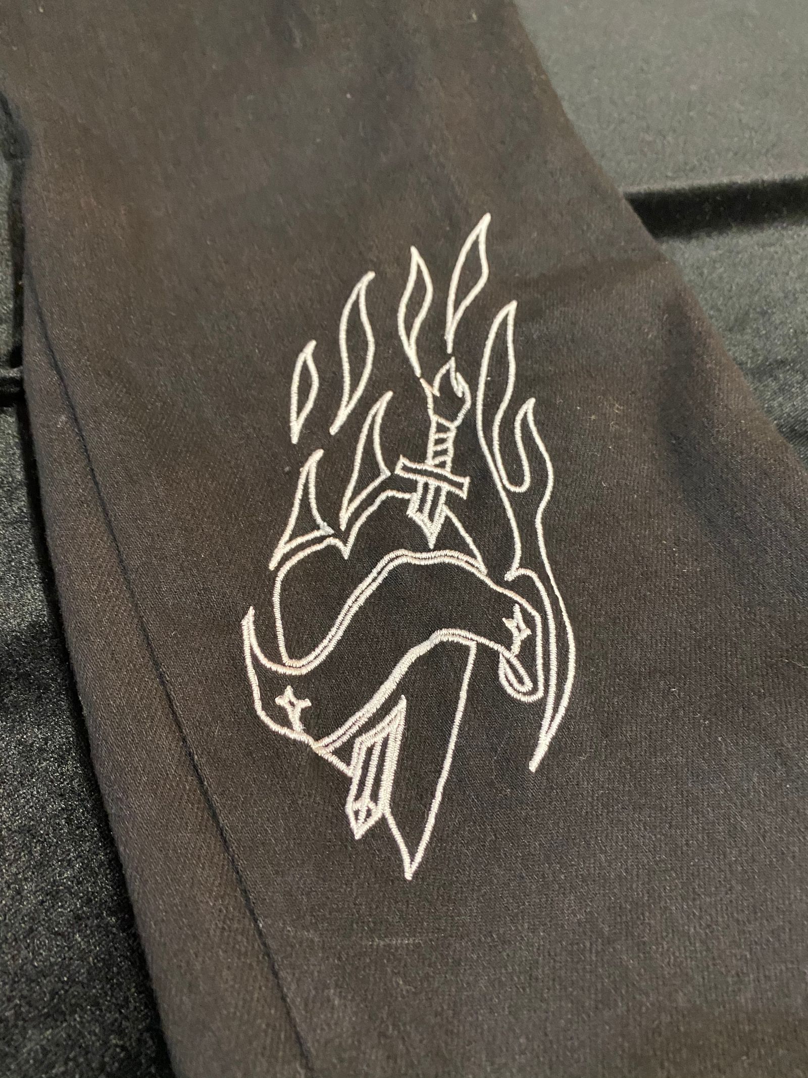 《予約品》 SaruelBondagePants ボンテージパンツ 刺繡入り BlackBlackDenim / Black 【kiryuyrik】 9月入荷予定