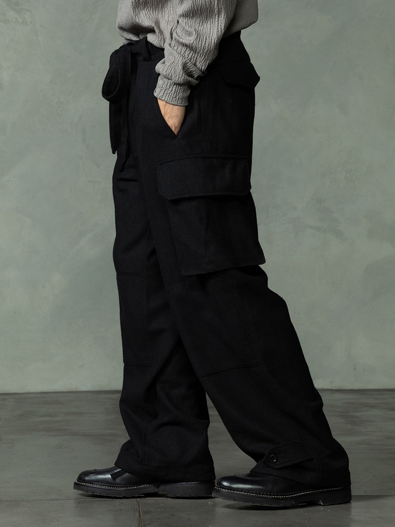 【予約品 7月5日(日) 締切】M47 WOOLTROUSERS / ウールカーゴパンツ / ブラック