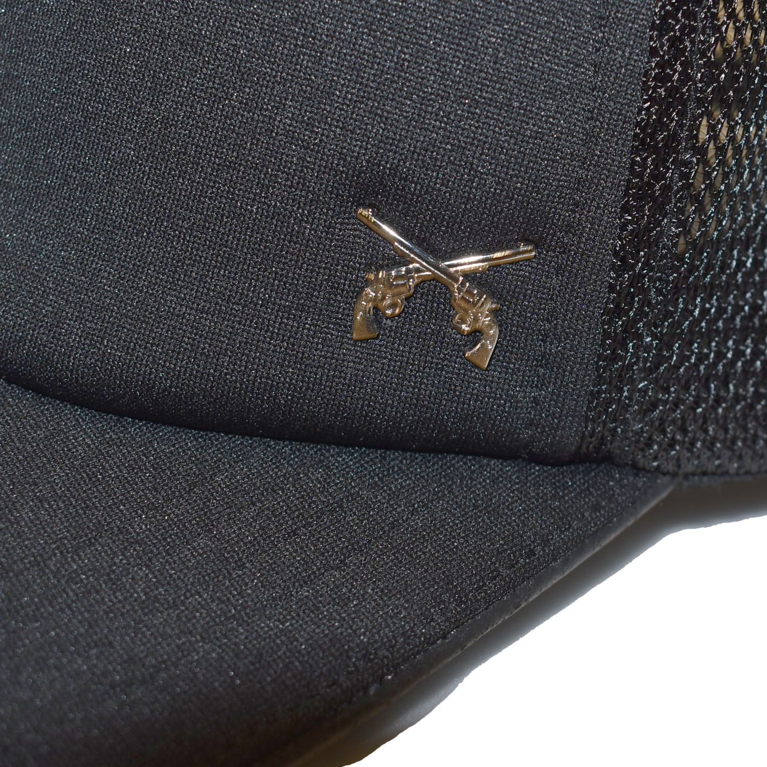 《予約品3月27日 23時55分締め》 METAL PISTOL CAP / ベースボールキャップ / ブラック・レインボー 【roarguns 】 8月中入荷予定
