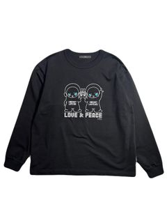 CHEEKEY PRINT L/S T / チーキー プリント ロングスリーブ Tシャツ / ブラック