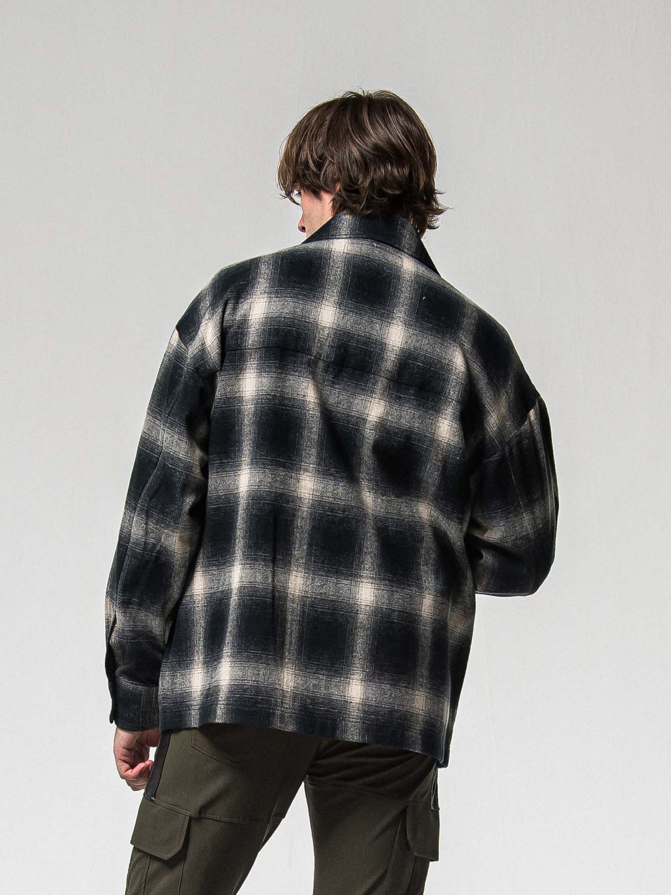 【予約品 8月31日(日) 締切】FLANNEL CHECK JK / フランネルチェック ジャケット / ブラック