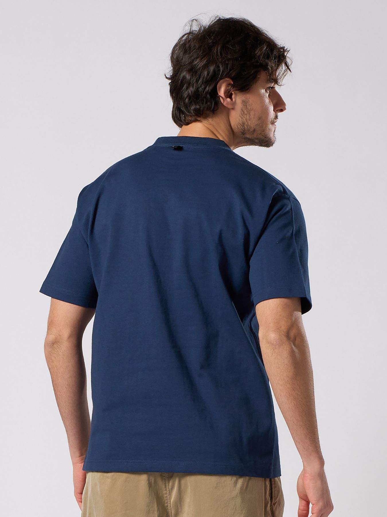 【予約品 1月25日(日) 締切】graphic-T collection：bandana panel ARMY T / バンダナパネル アーミー Tシャツ / ネイビー