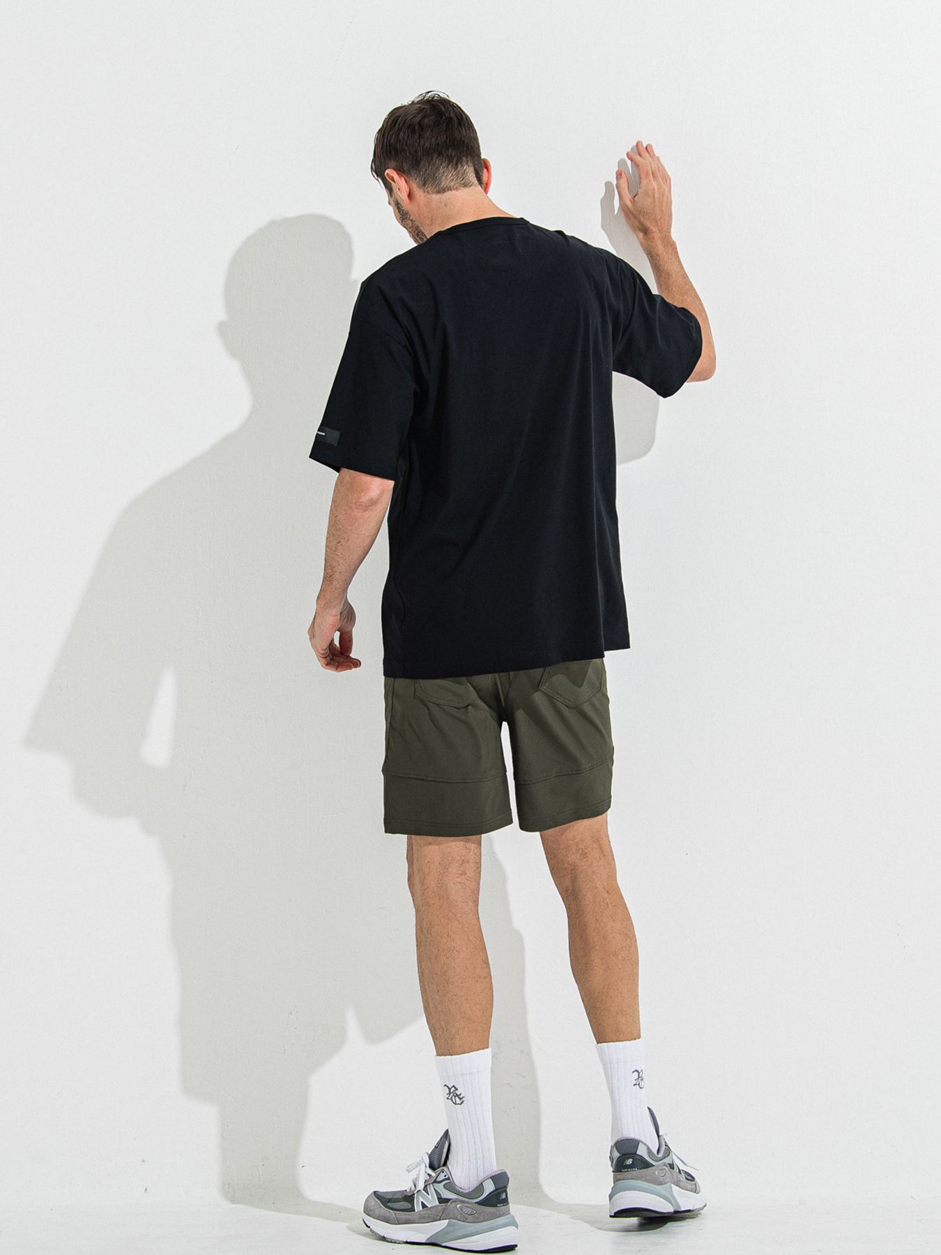 【予約品 】NYLON OVER T /  ナイロンオーバーサイズTシャツ / ブラック