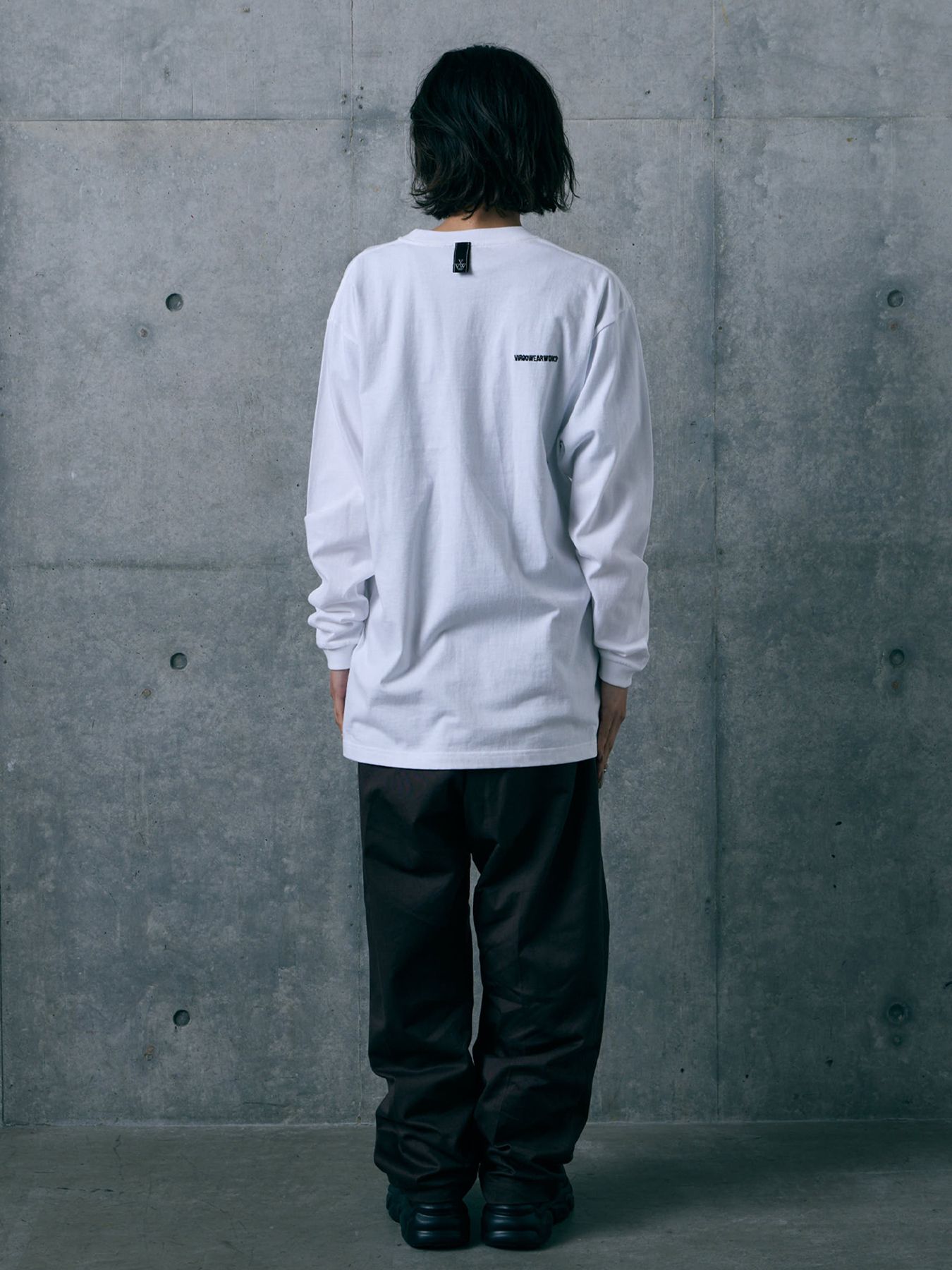 AFTER IMAGE LST / プリント ロングスリーブTシャツ / WHITE