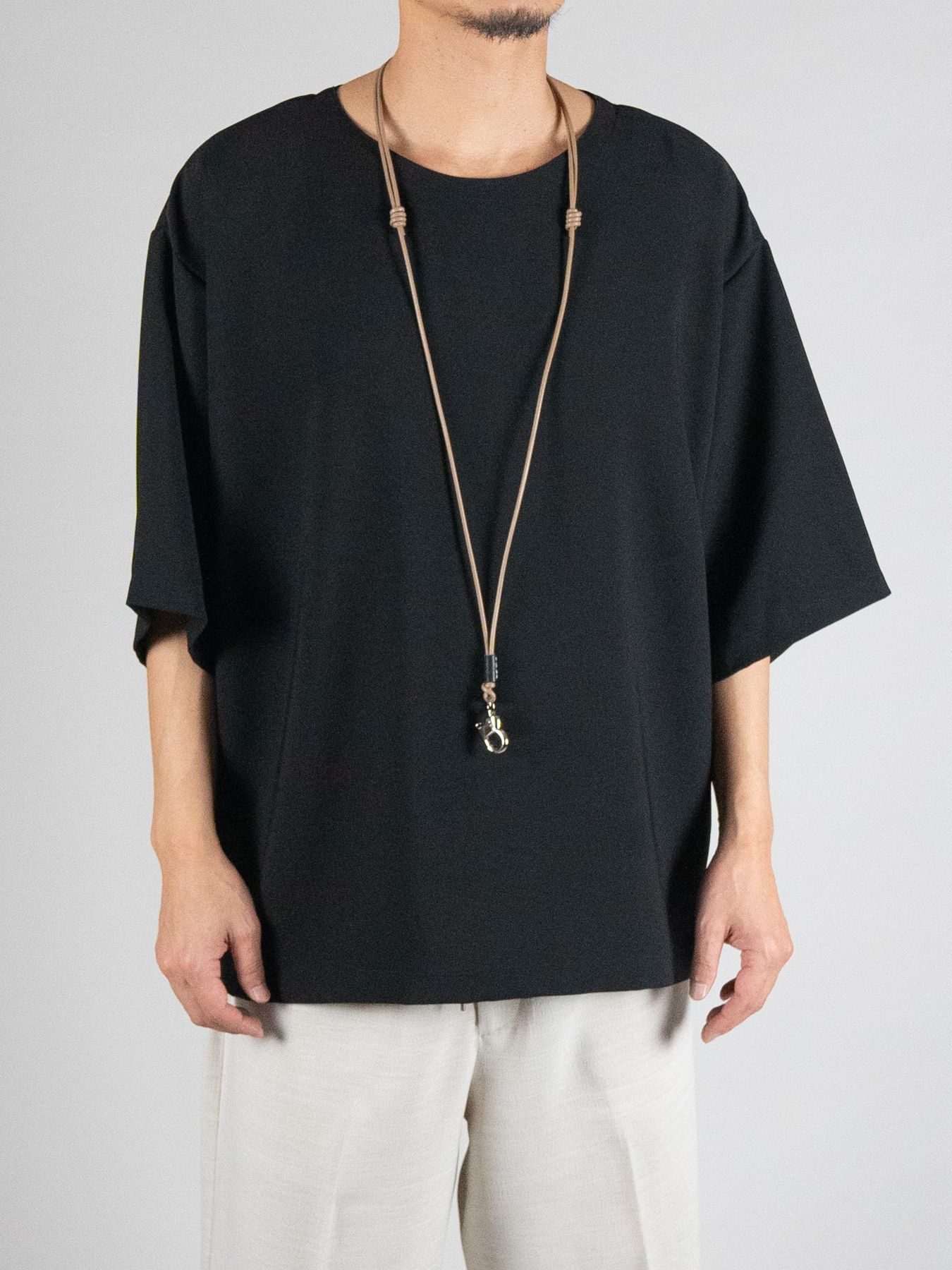 《予約品》 PULL UP LEATHER STRAP / ネックストラップ / キャメル 【Iroquois.SENTI】