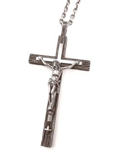 【予約品 10月12日(日) 締切】Silver925 CROSS NECKLACE / クロスネックレス（流木加工 / 鏡面磨き）