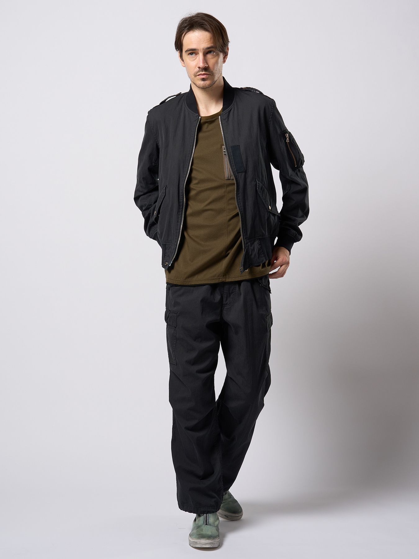 【予約品 9月23日(火) 締切】cool touch zip-pocket S/S / クールタッチ ジップポケット ショートスリーブ / カーキ