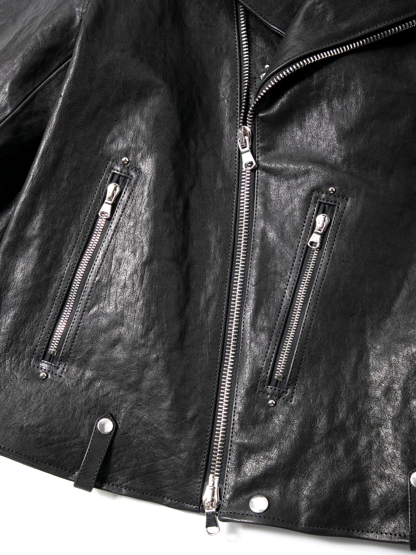 【予約品 4月6日(月) 締切】《Grand Fit》Pit Vegetable Full Tanned Shrunken Horsehide Double Riders / フルタンニン ピット鞣し シュリンク ホース ハイド ダブルライダース / HI-FLYER