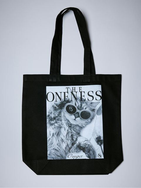 【予約品 10月26日(月) 締切】《犬猫保護活動チャリティー企画》Organic Cotton Tote Bag / オーガニックコットン トートバッグ / ブラック