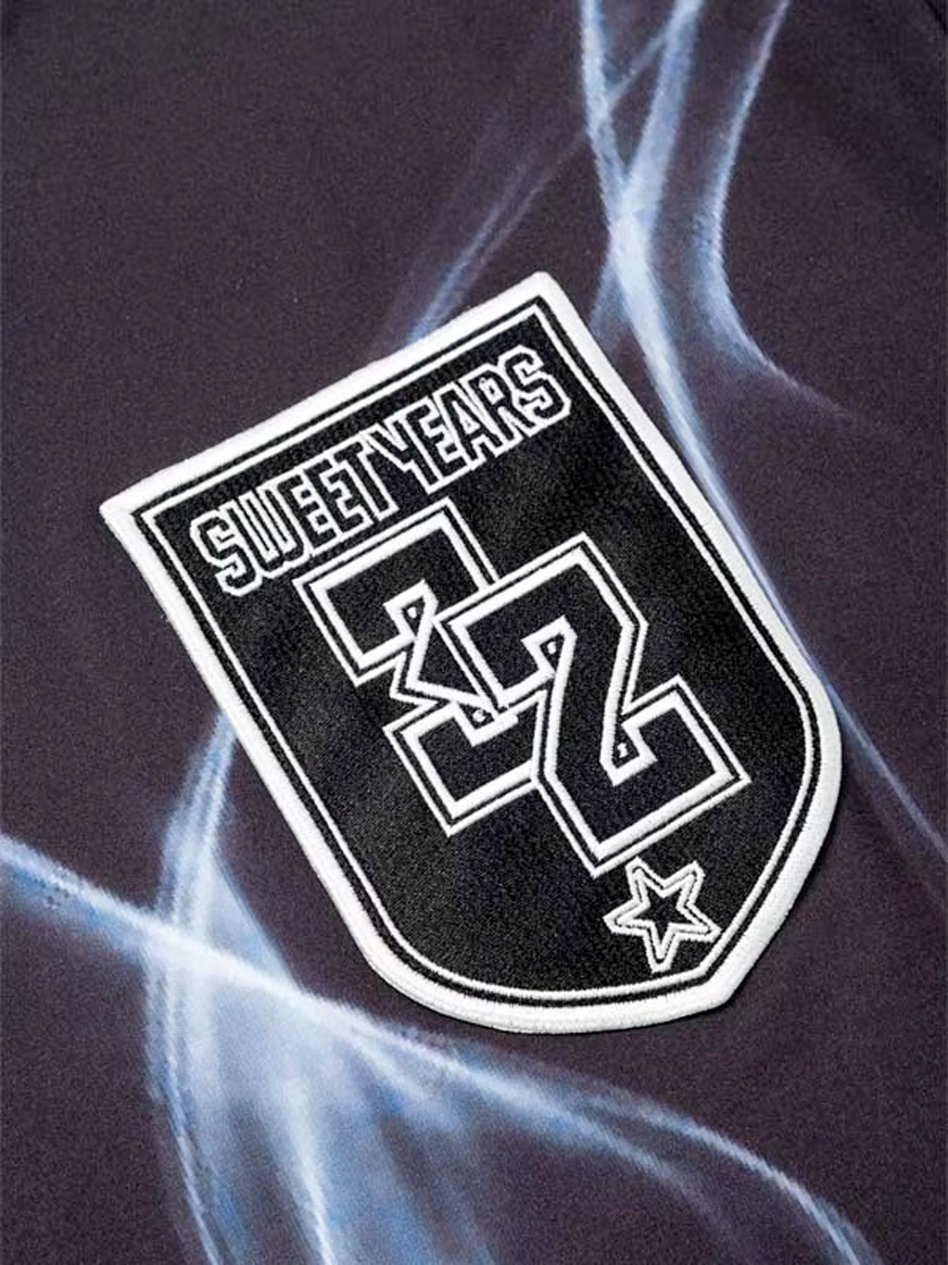 Wネームコラボ beauty:beast × SY32  SWEAT TEE / ブラック×ホワイト【SY32 by SWEET YEARS】