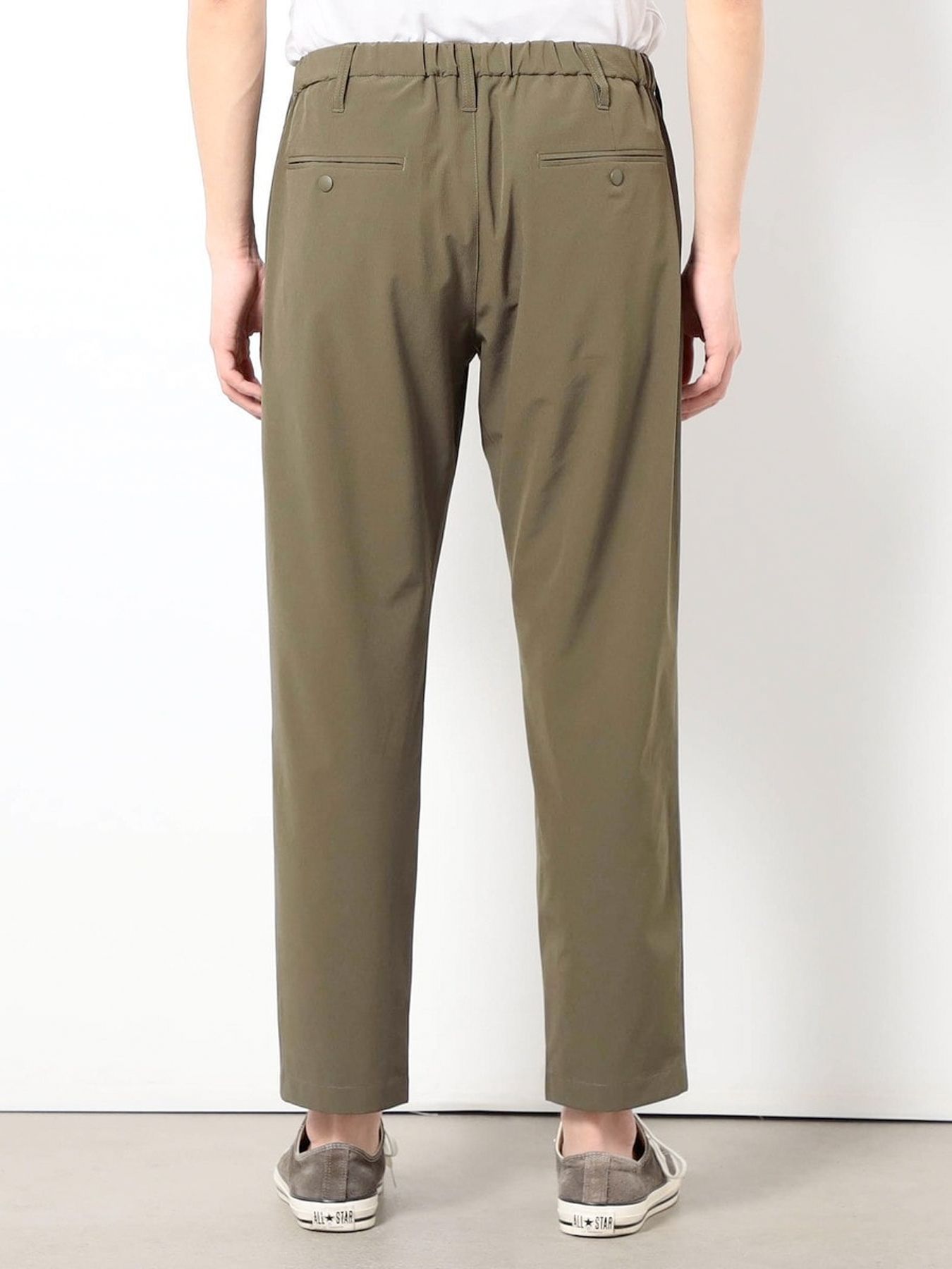 ナイロンリップストレッチイージーパンツ / ベージュ【Grand PARK NICOLE】