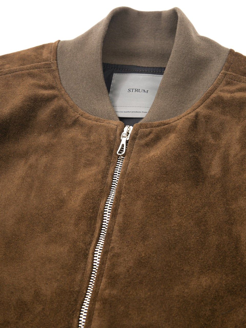 Suede Horse hide Blouson  CRANK / ホーススエード ブルゾン / ブラウンカーキ 【STRUM】