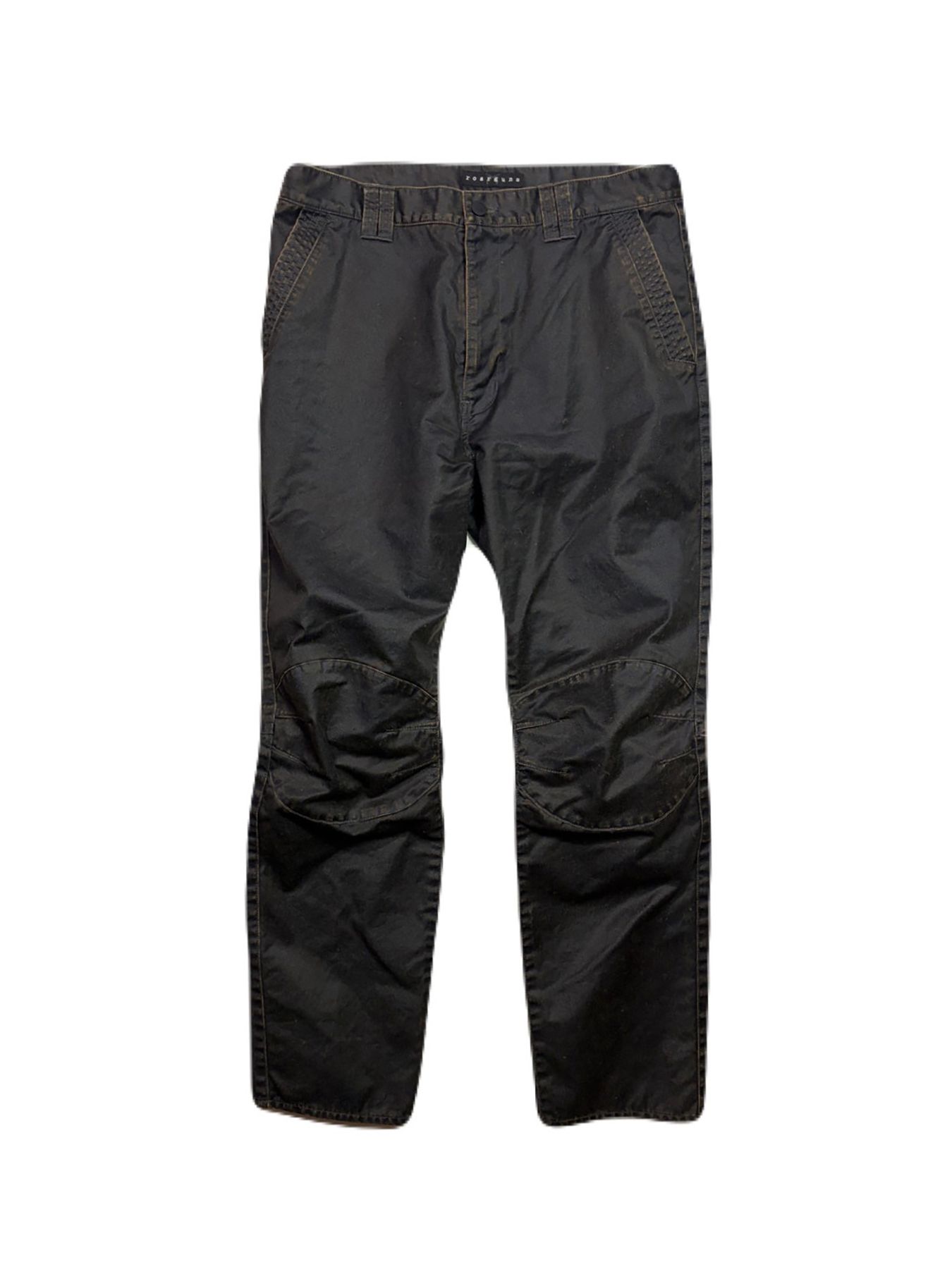 【予約品 3月9日(月) 18:00 締切】S.WASH COATING PT / ストーンウォッシュ コーティング チノクロス モトクロス パンツ / ブラック