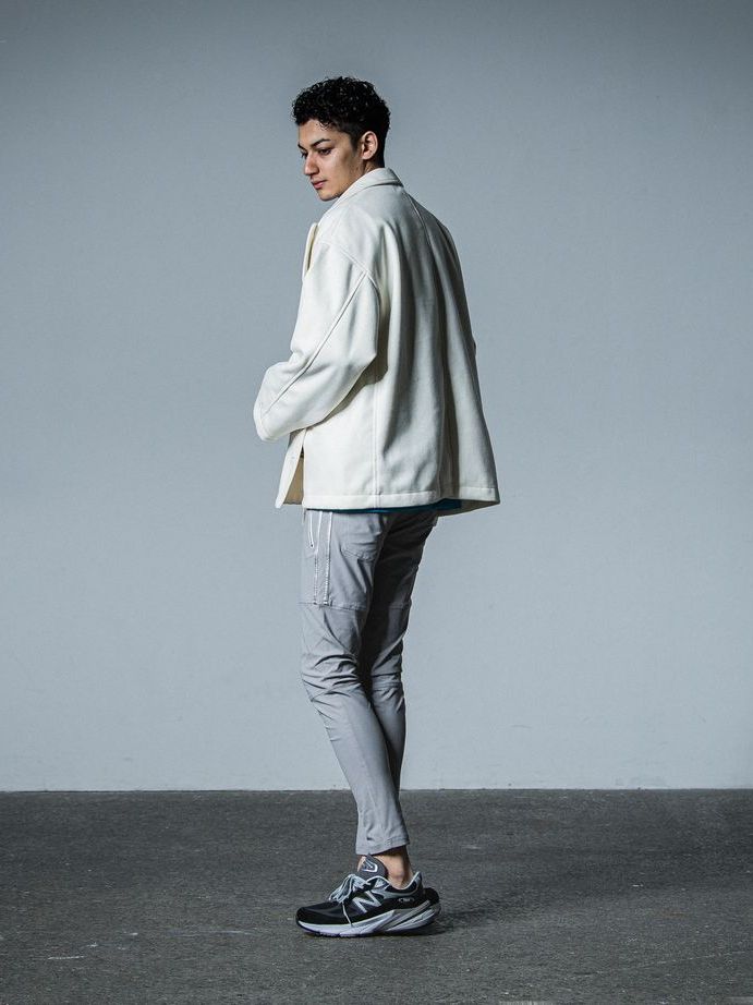 《予約品》 MELTON OVER PCOAT / コートジャケット / オフホワイト