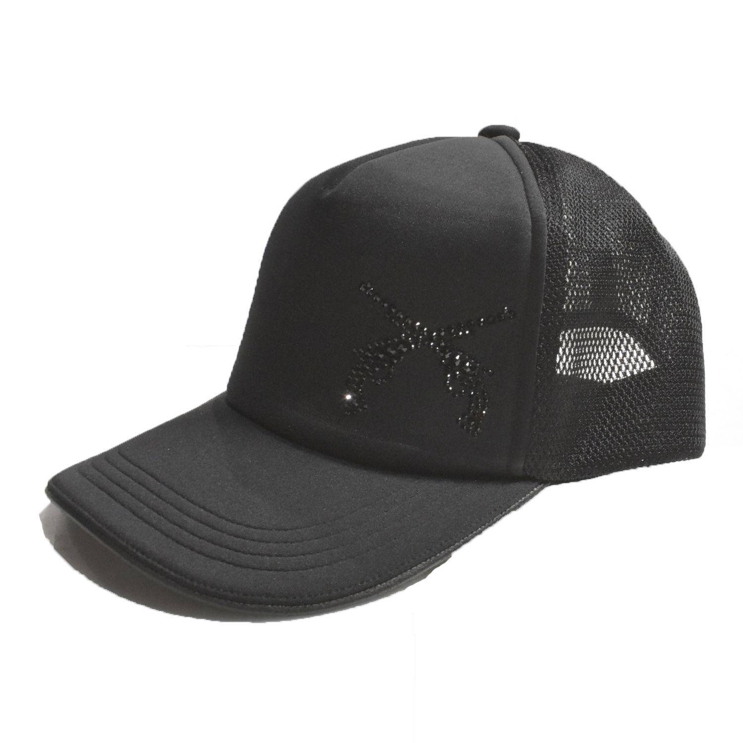 《予約品3月27日 23時55分締め》 CROSS CRY CAP / ベースボールキャップ / ブラック・ブラック 【roarguns 】 8月中入荷予定