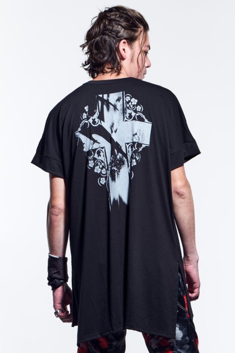 DropShoulderT-Shirts Tシャツ BEA TENJIKU / Black 【kiryuyrik】