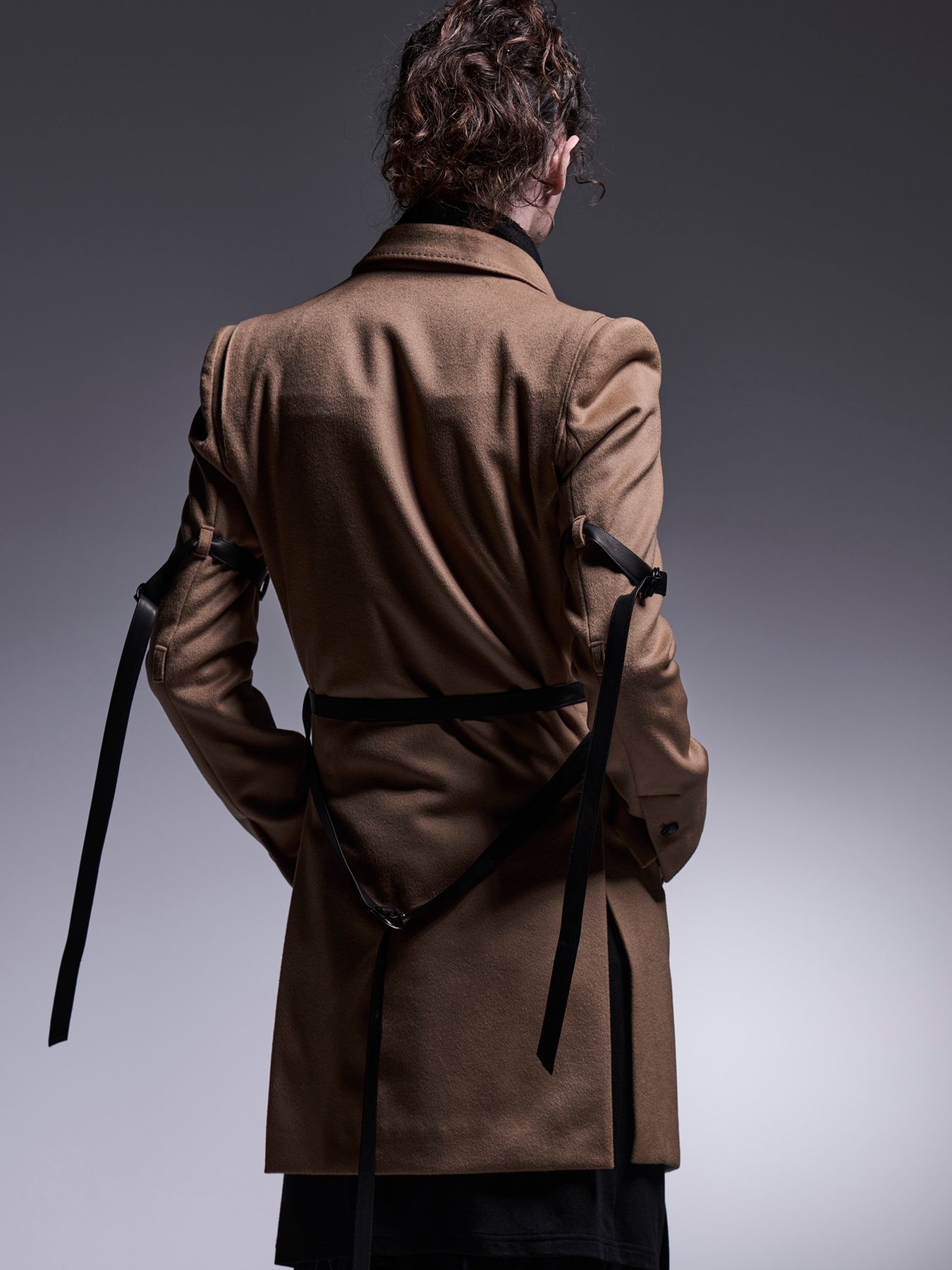 【予約品 7月13日(日) 締切】Belted Peaked Jacket / ベルテッドピークドラペルジャケット / キャメル
