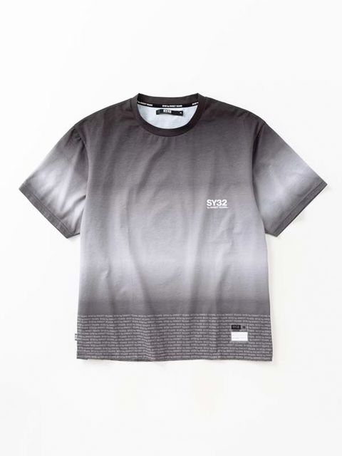 GRADATION LOGO TEE / グラデーション ロゴ Tシャツ / ブラック【SY32 by SWEET YEARS】