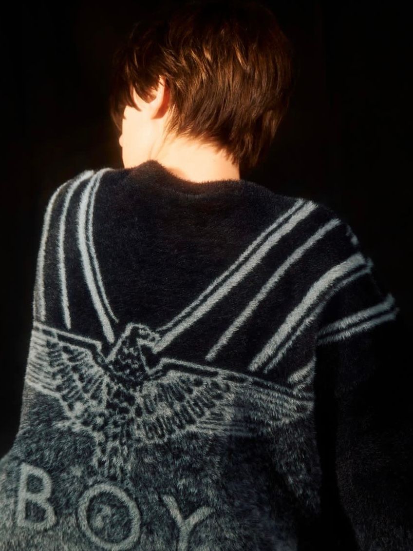 Star Eagle Jacquard Knit / ニット / ブラック