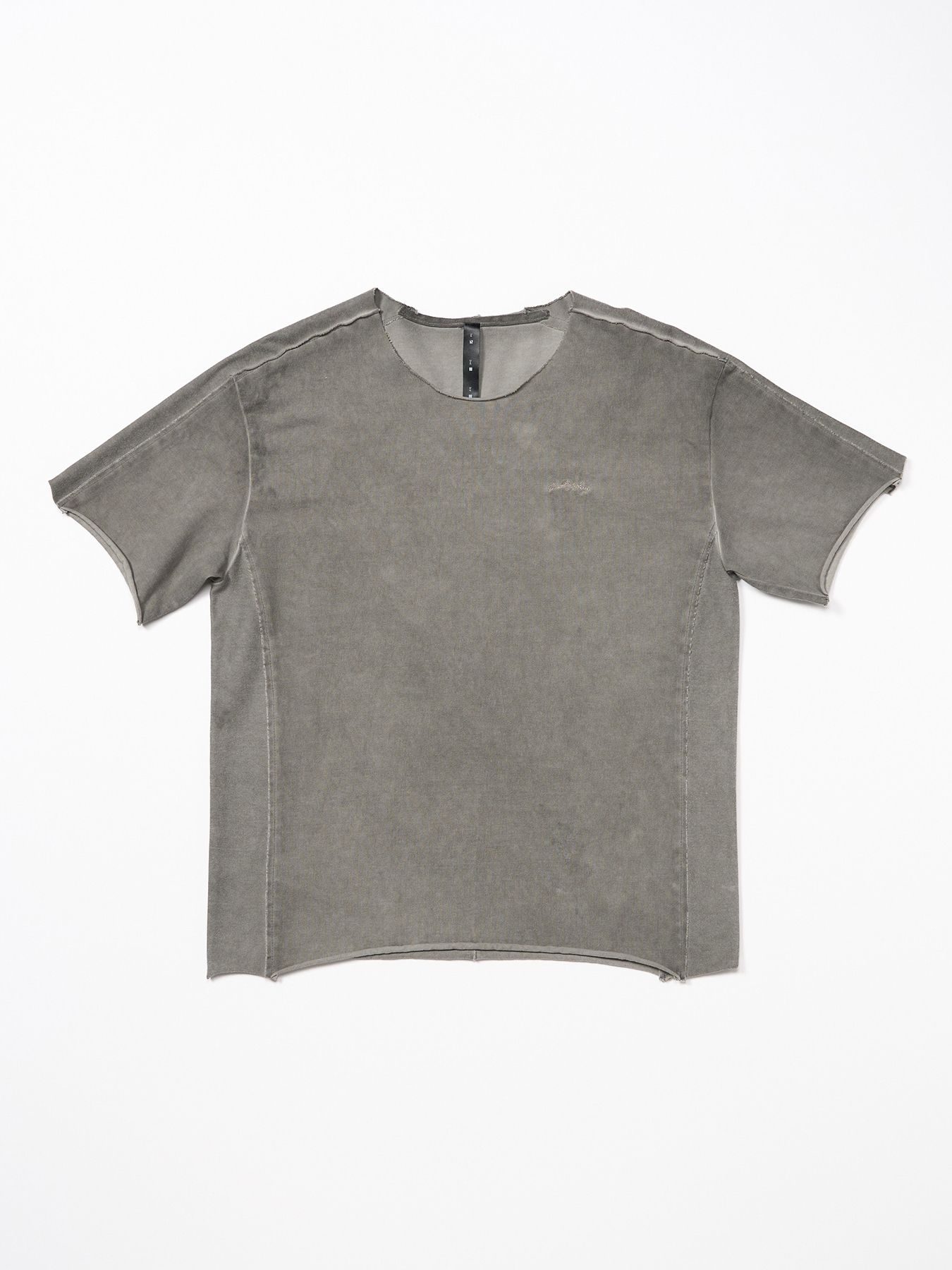 【予約品 9月23日(火) 締切】tight jersey cut-off S/S / タイトジャージ カットオフ ショートスリーブ / ライトグレー