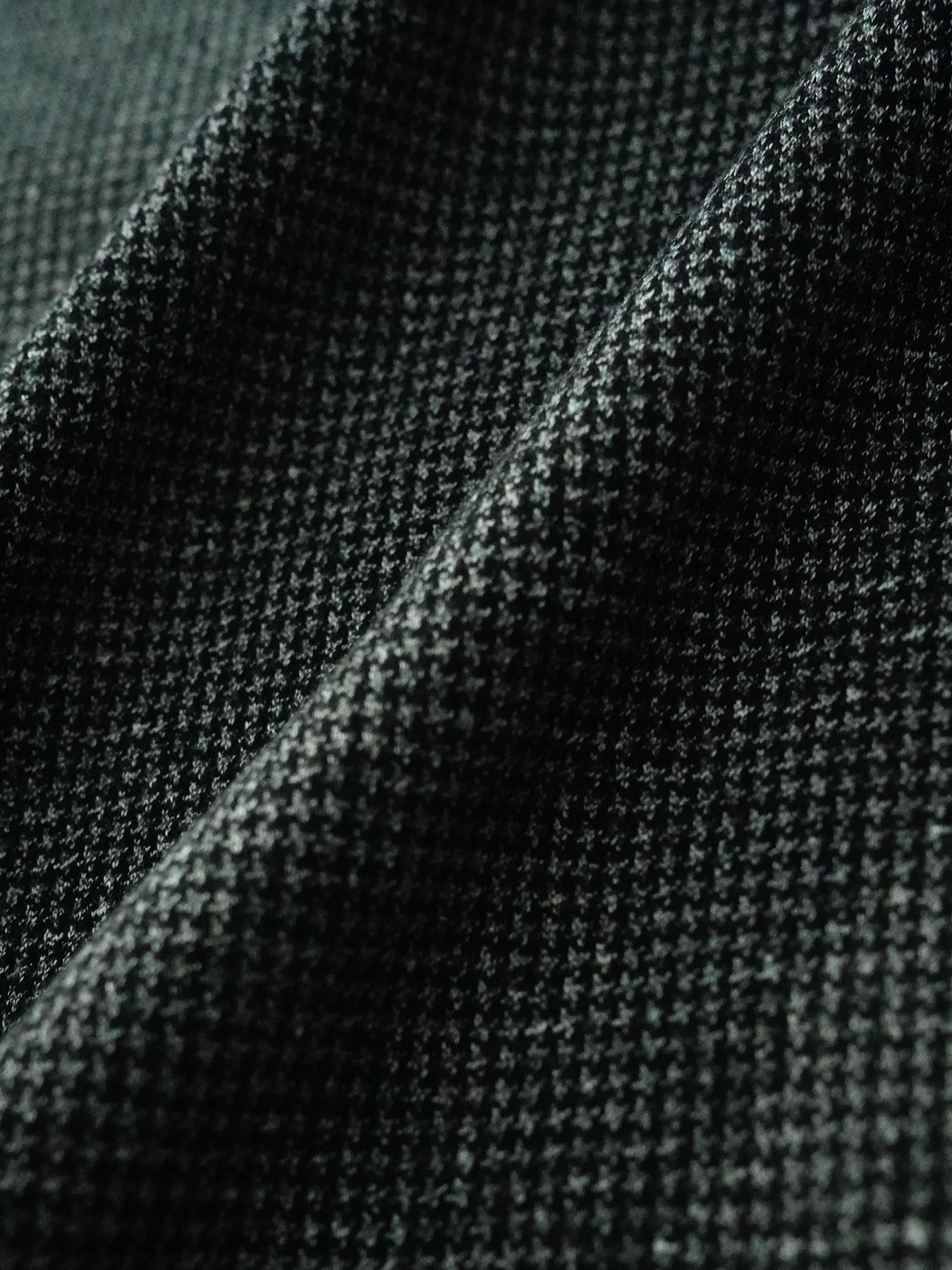 【予約品】 LUXEWEAVE / ハイネック / 千鳥グレー