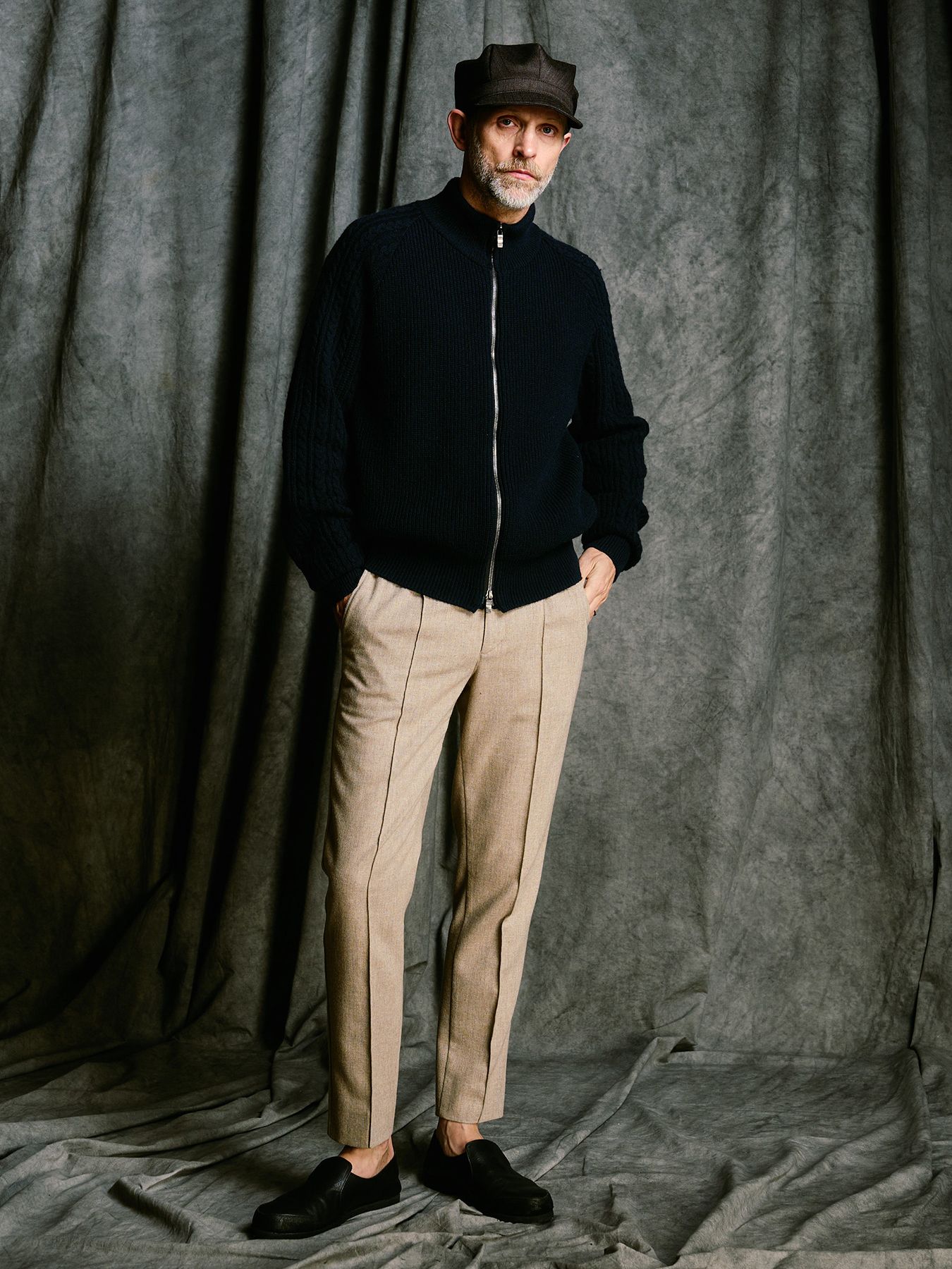 【予約品 4月19日(日) 18時締切】venetian stripe engineer cap / ヴェネツィアン ストライプ エンジニアキャップ / ダークブラウン