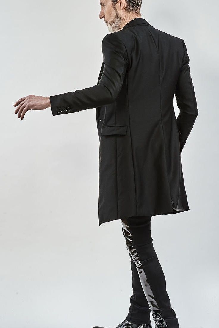 Tuxedo cross chester jacket / BLACK 【ys Yuji SUGENO】