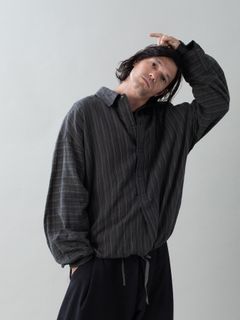 【予約品 5月27日(水) 締切】BRUSH-PULLOVERSHIRTS / オーバーシャツ / ダークブラウン