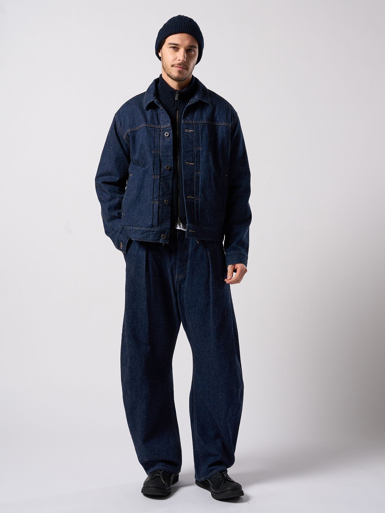 【予約品 4月19日(日) 18時締切】lomond×powder multi kint cap / ウール ニットキャップ / ネイビー