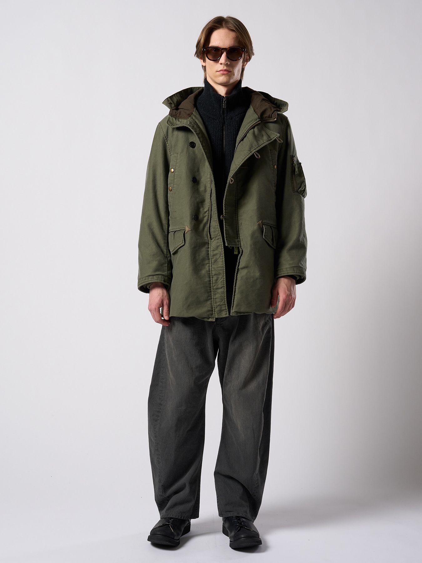 【予約品 4月19日(日) 18時締切】heavy moleskin N-3B/ ヘビーモールスキン N3B / オリーブカーキ