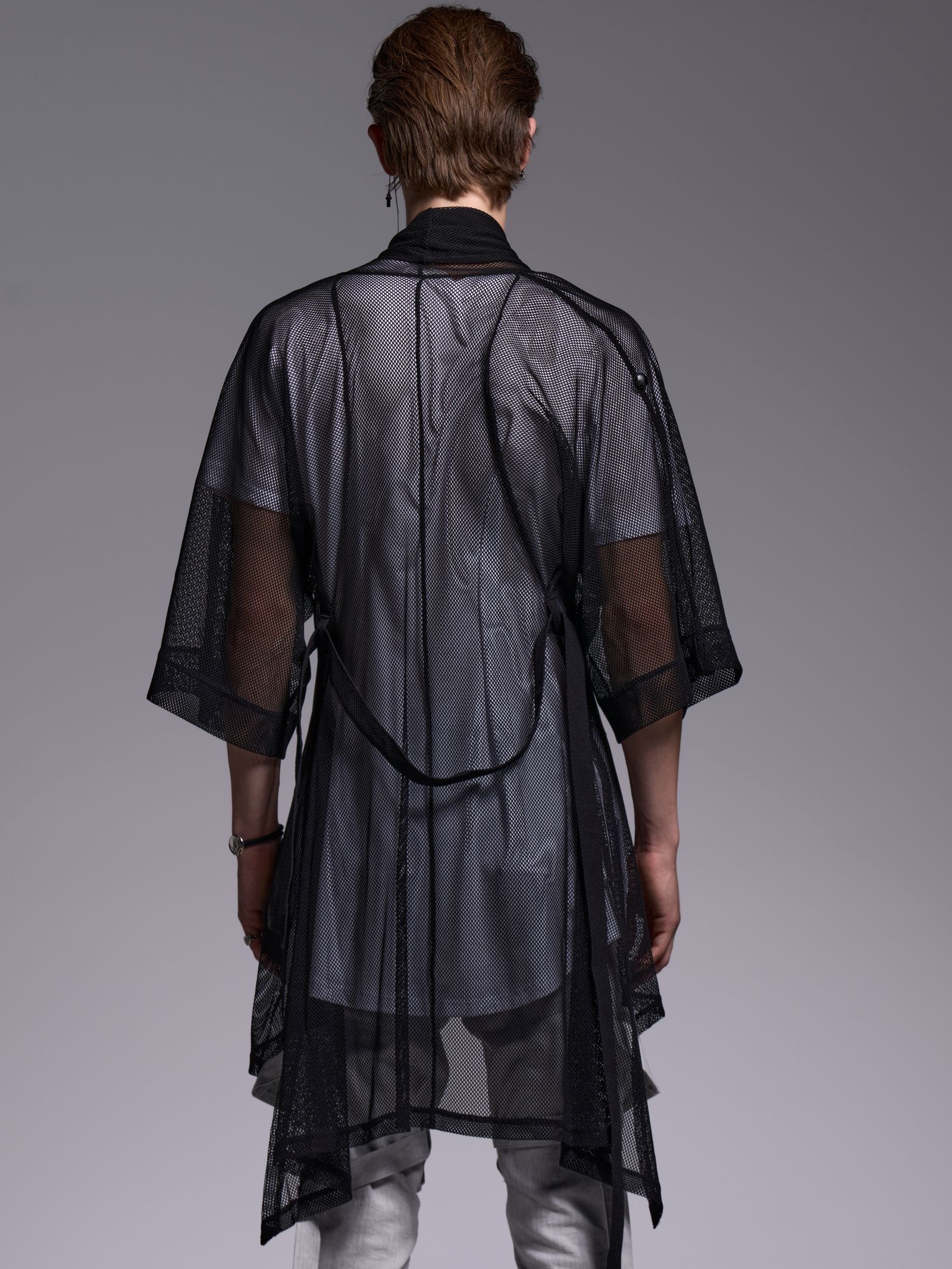 【予約品 1月4日(日) 締切】KIMONO Sleeve Cardigan / 着物スリーブ カーディガン / ブラック