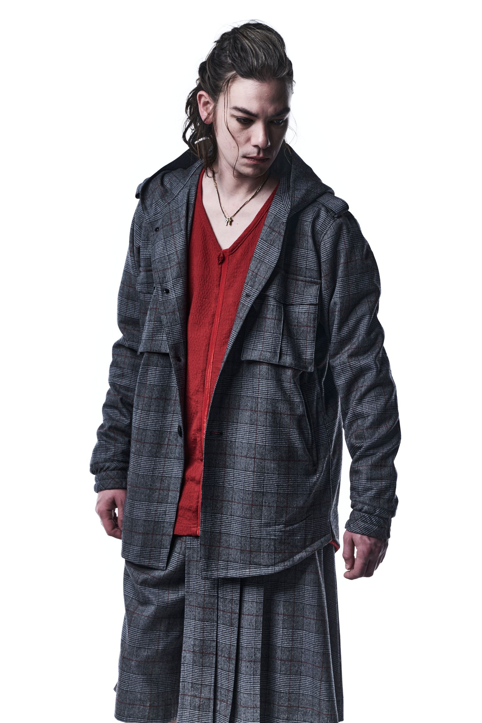 《予約品》 VelvetTP V-Neck Tシャツ PythonJQDJersey / Red 【kiryuyrik】 8月入荷予定