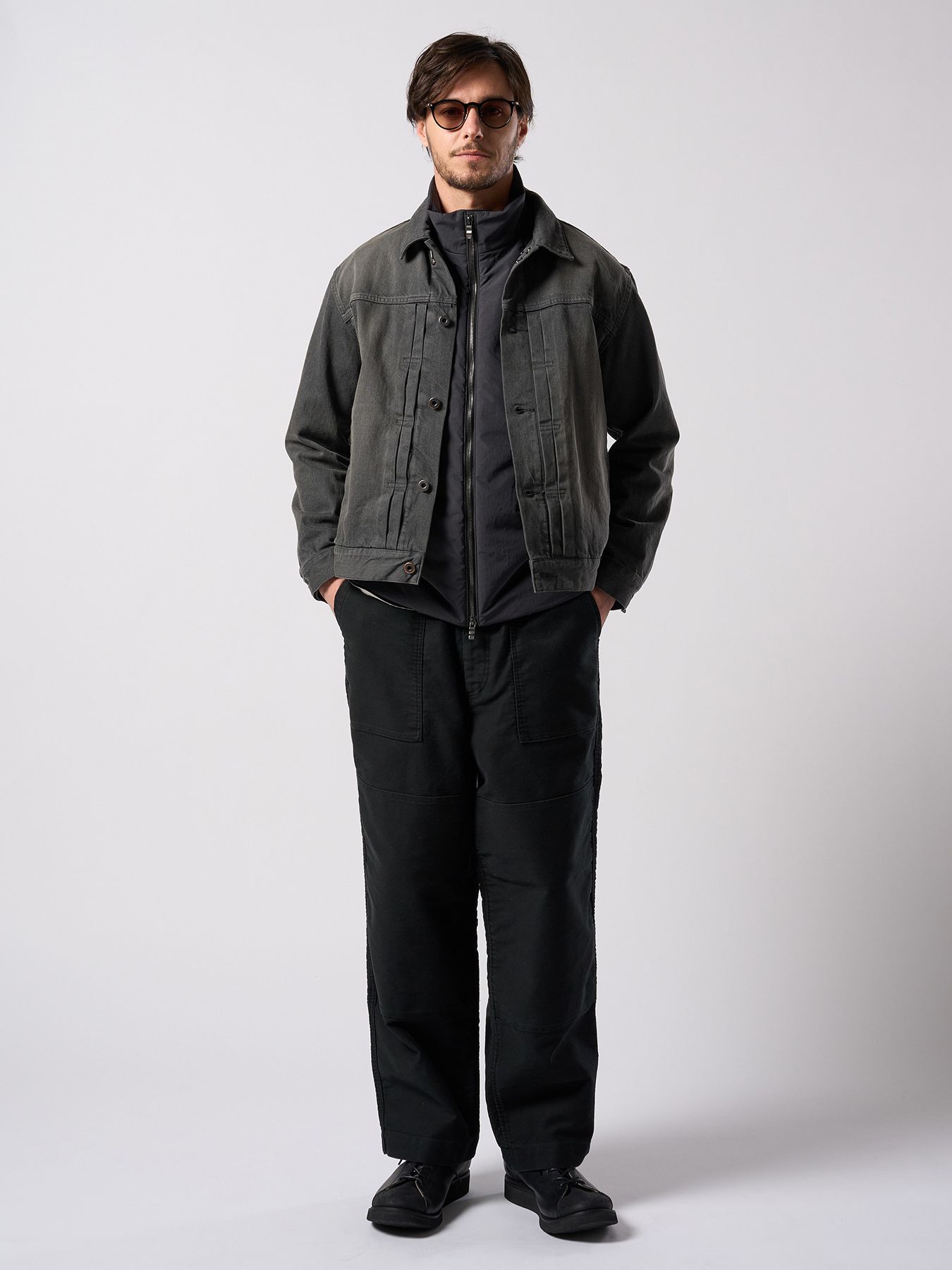 【予約品 4月19日(日) 18時締切】heavy moleskin work pants / ヘビーモールスキン ワークパンツ / ブラック