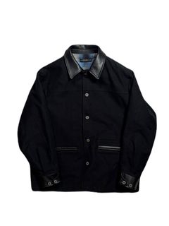 【予約品 3月9日(月) 18:00 締切】MOLESKIN JKT CRY / クリスタルクロスガン モールスキン ジャケット / ブラック