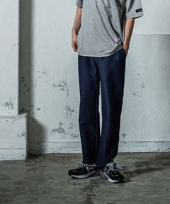 《予約11月17日19時締め》 EX denim jersey  WIDE PT / ワイドパンツ / インディゴワンウォッシュ